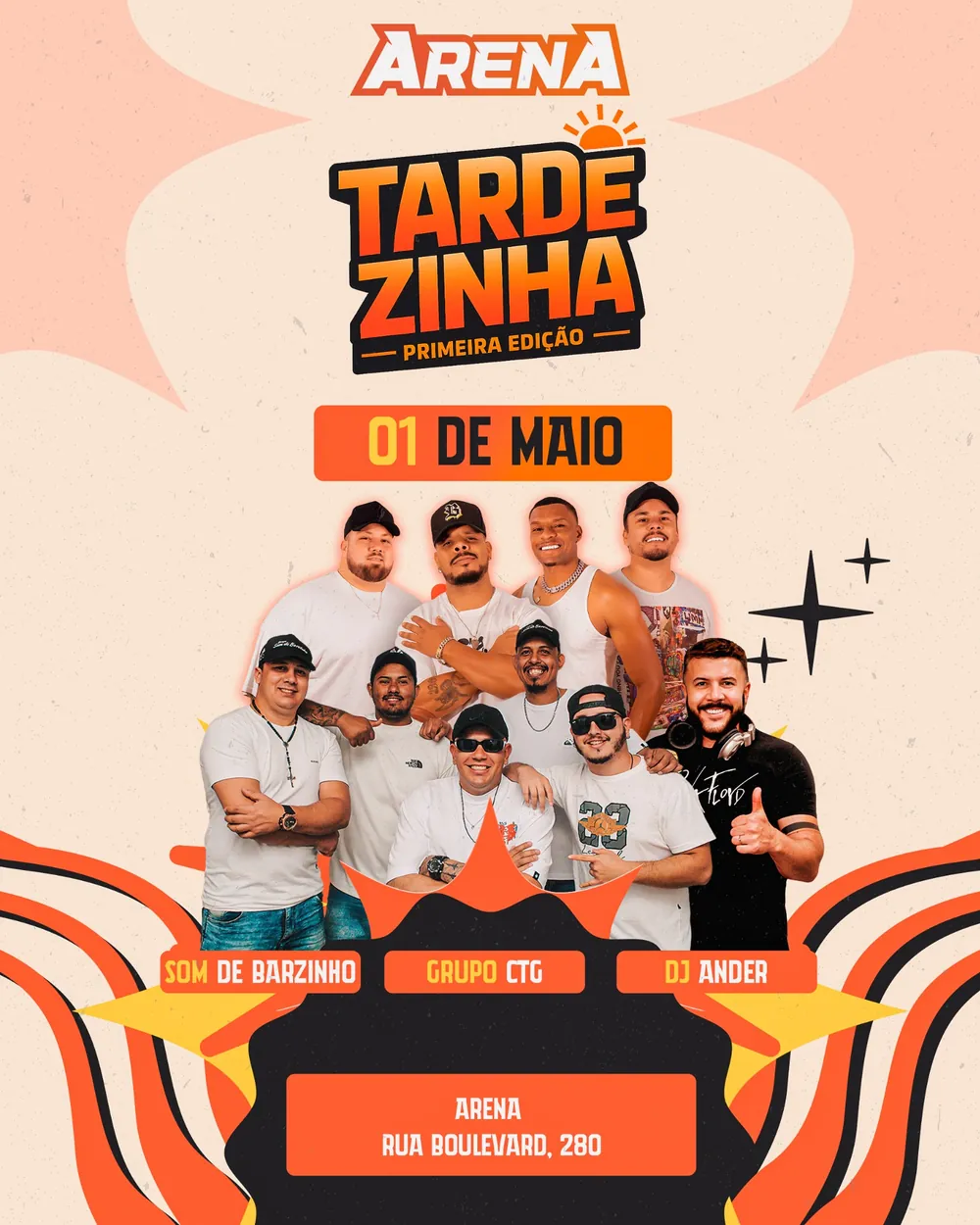 Identidade visual Tardezinha — peça principal